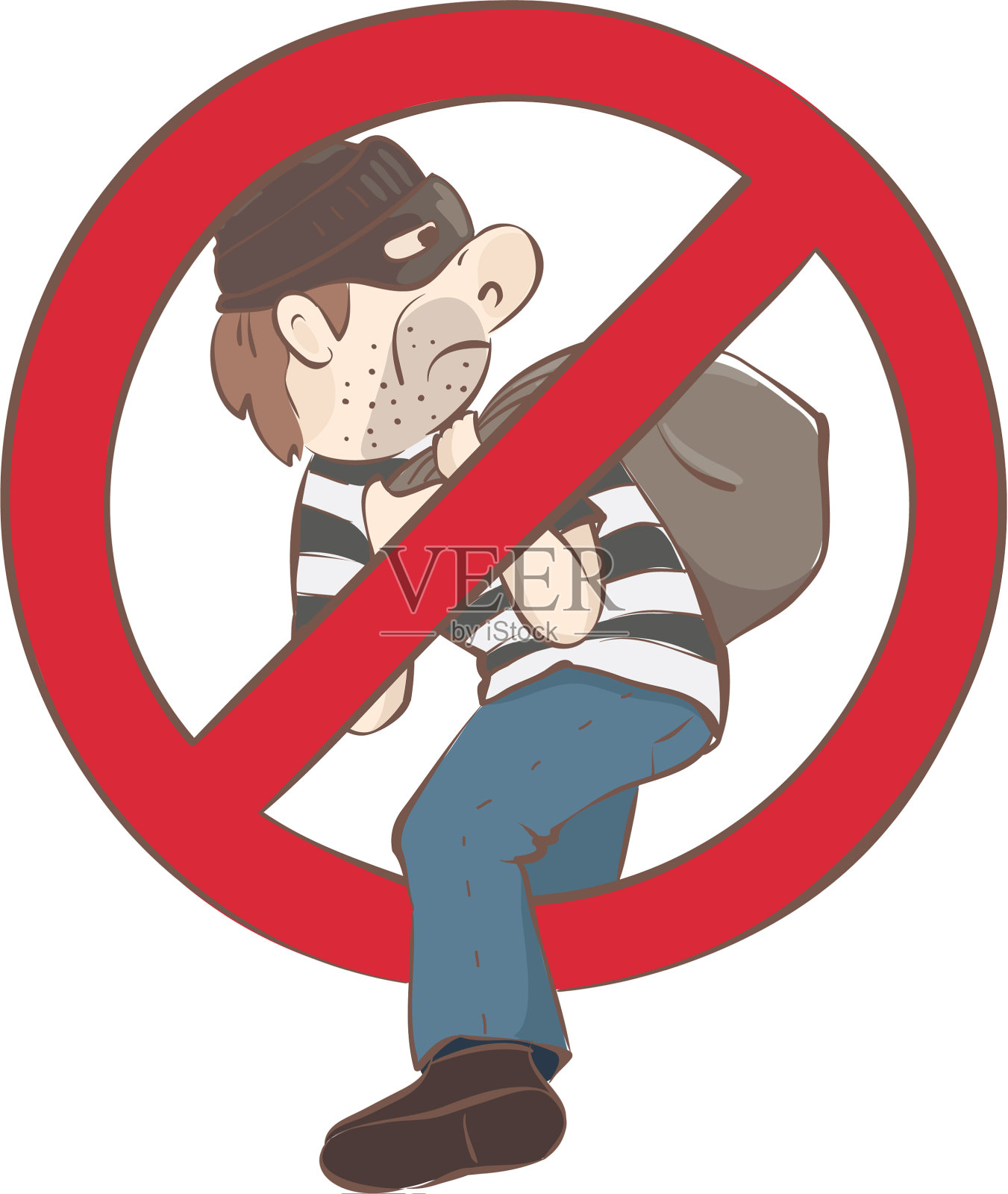 标志——小偷设计元素图片