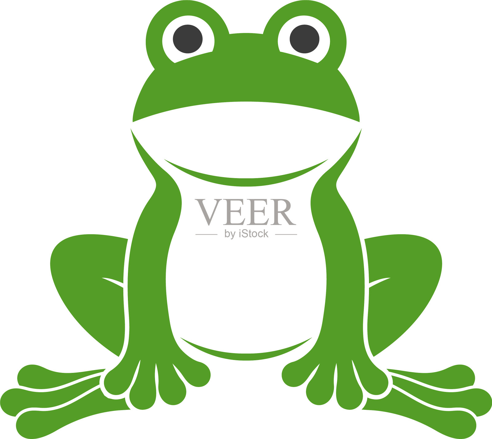 青蛙标志设计元素图片