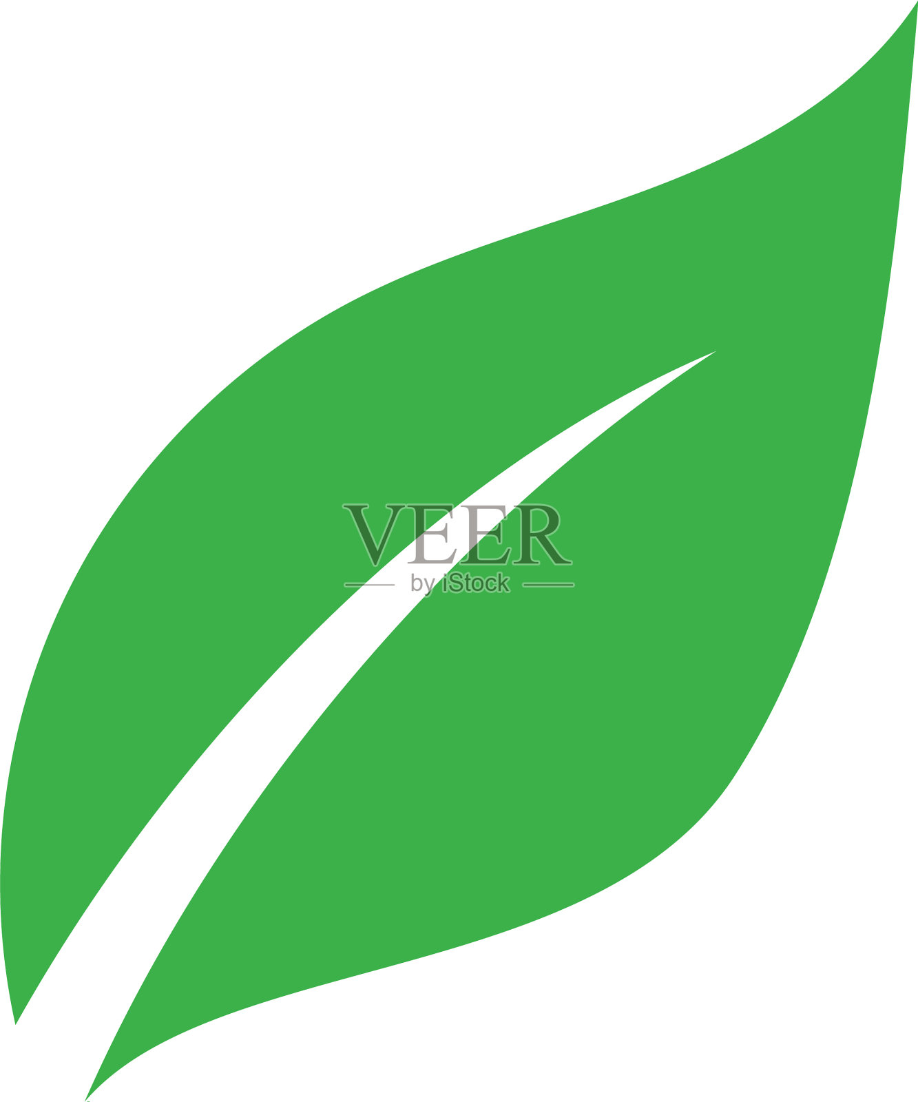 标志绿色树叶生态设计元素图片