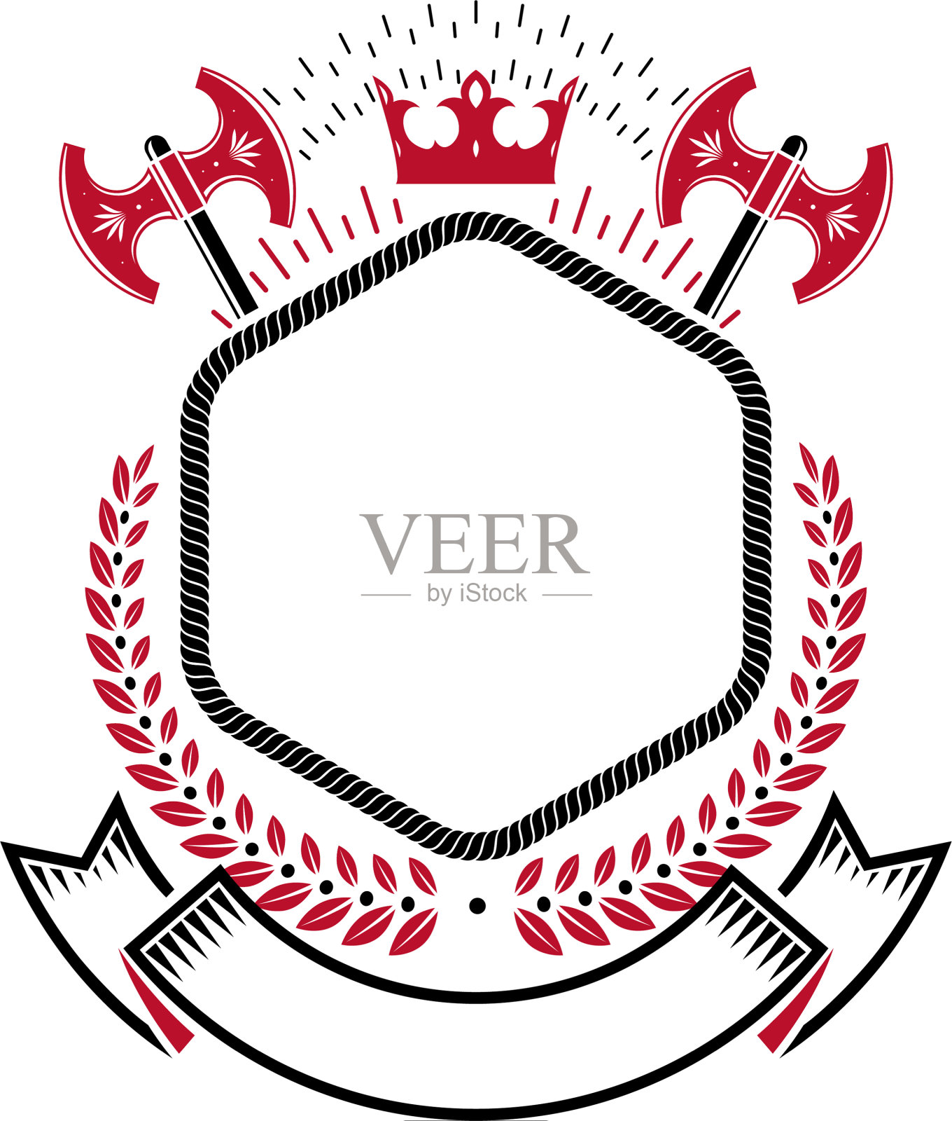 用皇冠元素构成的图形标志设计元素图片