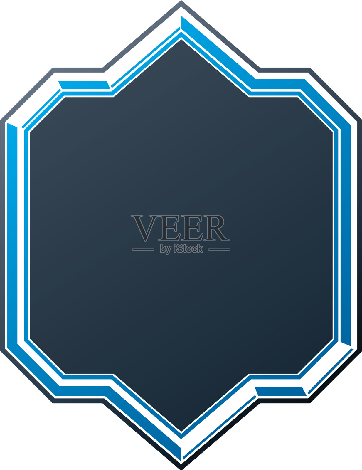 黑色纹章框架与复制空间复古设计元素图片