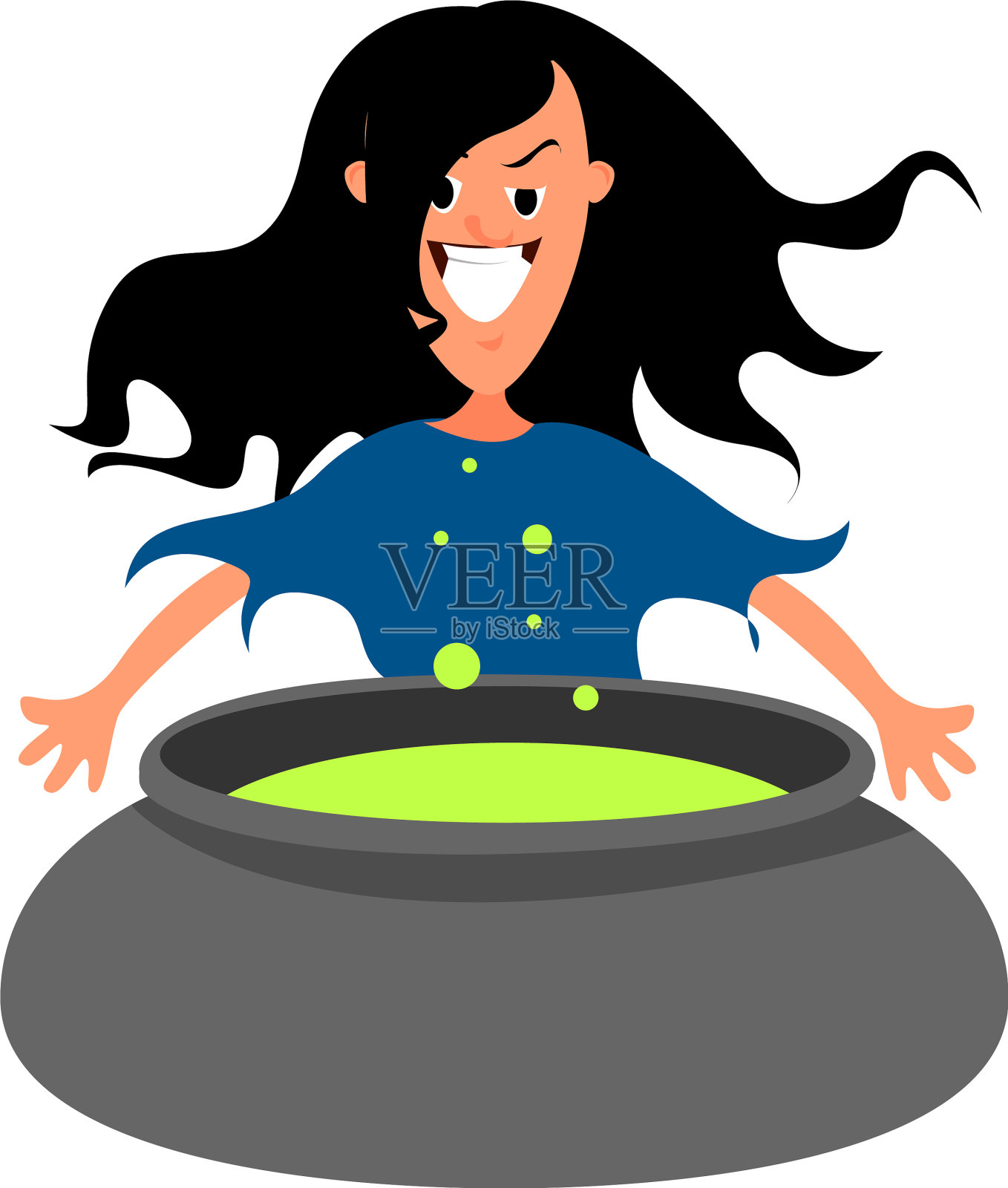 白色背景上的魔法药水设计元素图片