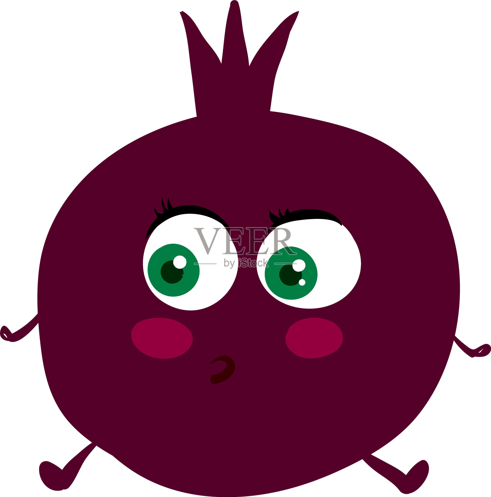 白色背景上的石榴设计元素图片