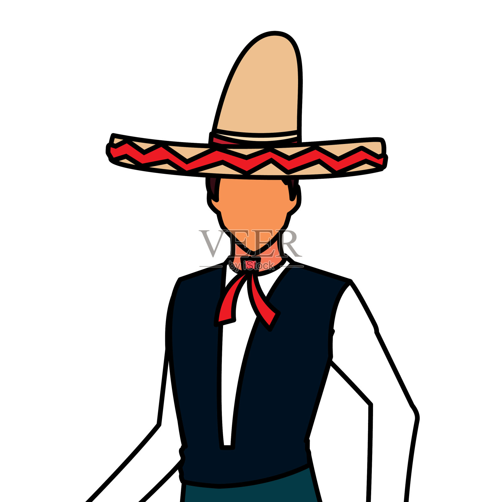 孤立的墨西哥人设计设计元素图片