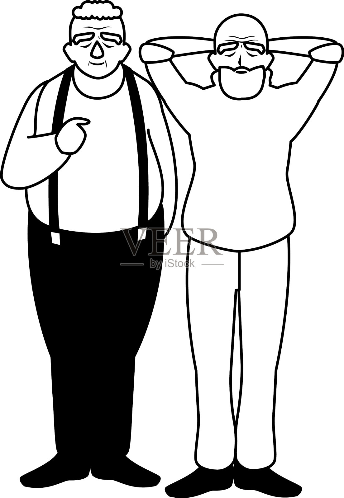 祖父卡通设计图标设计元素图片