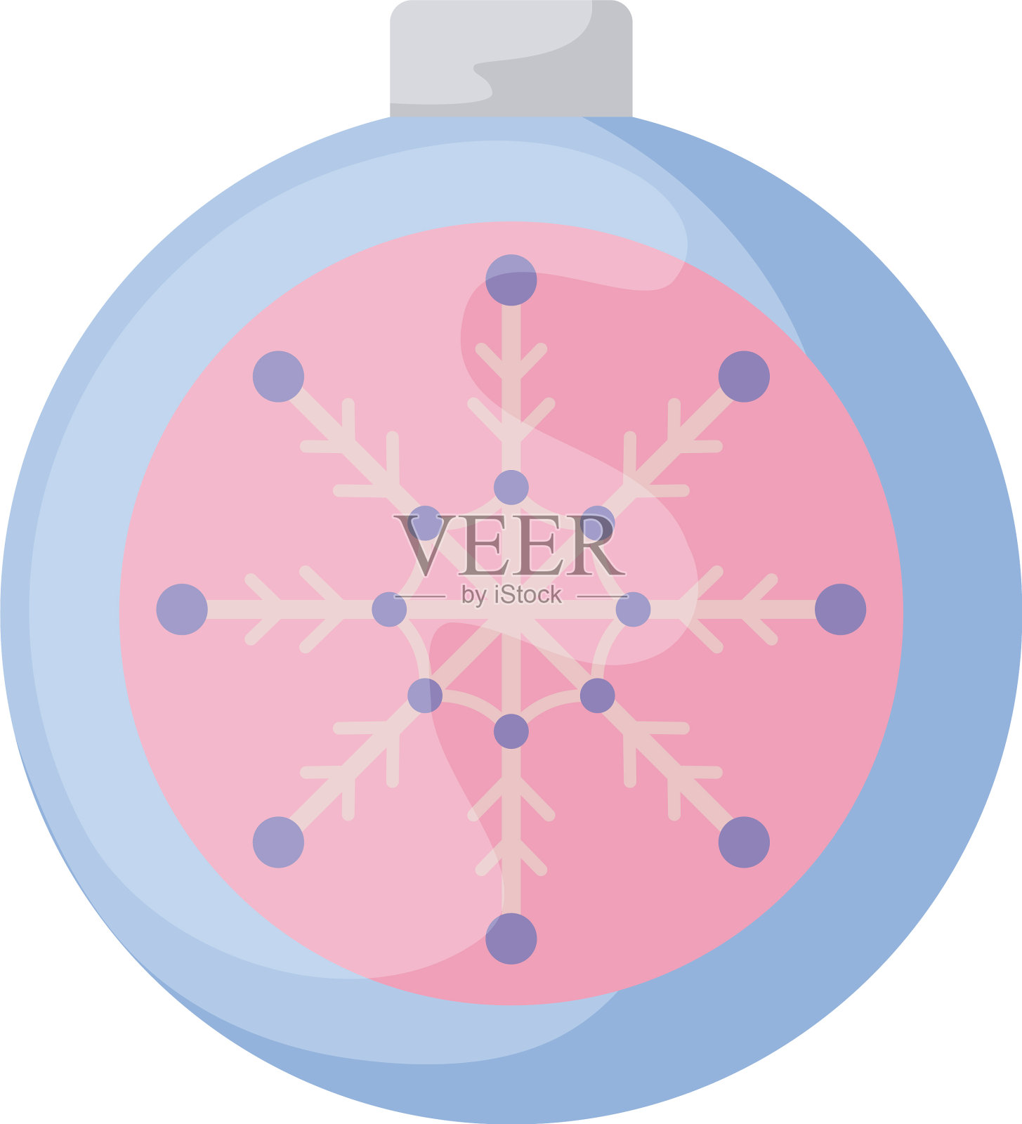 白色背景上的圣诞球设计元素图片