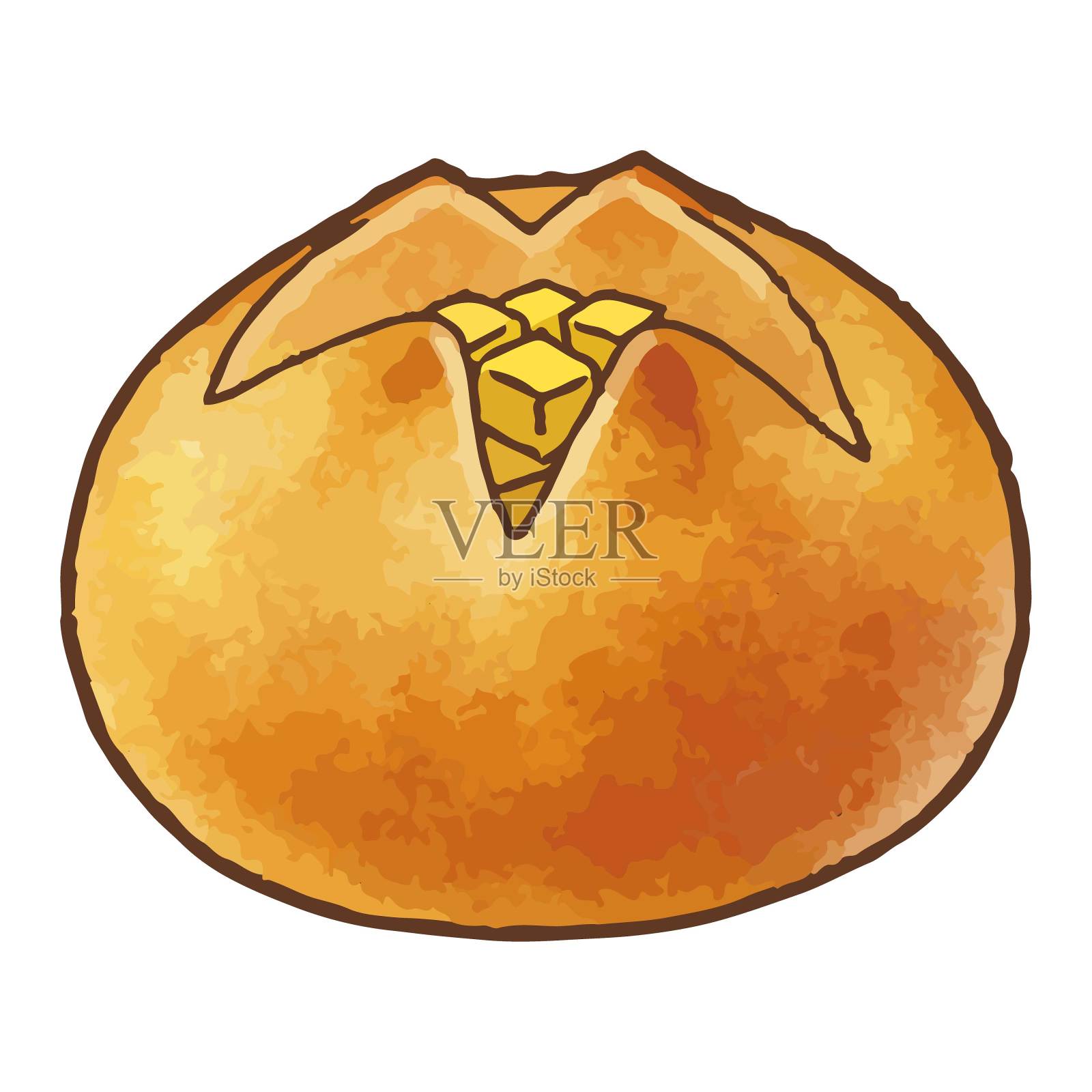 奶酪面包插画图片素材