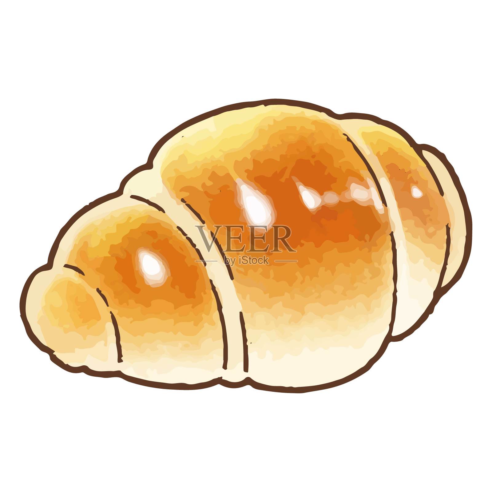 黄油卷设计元素图片