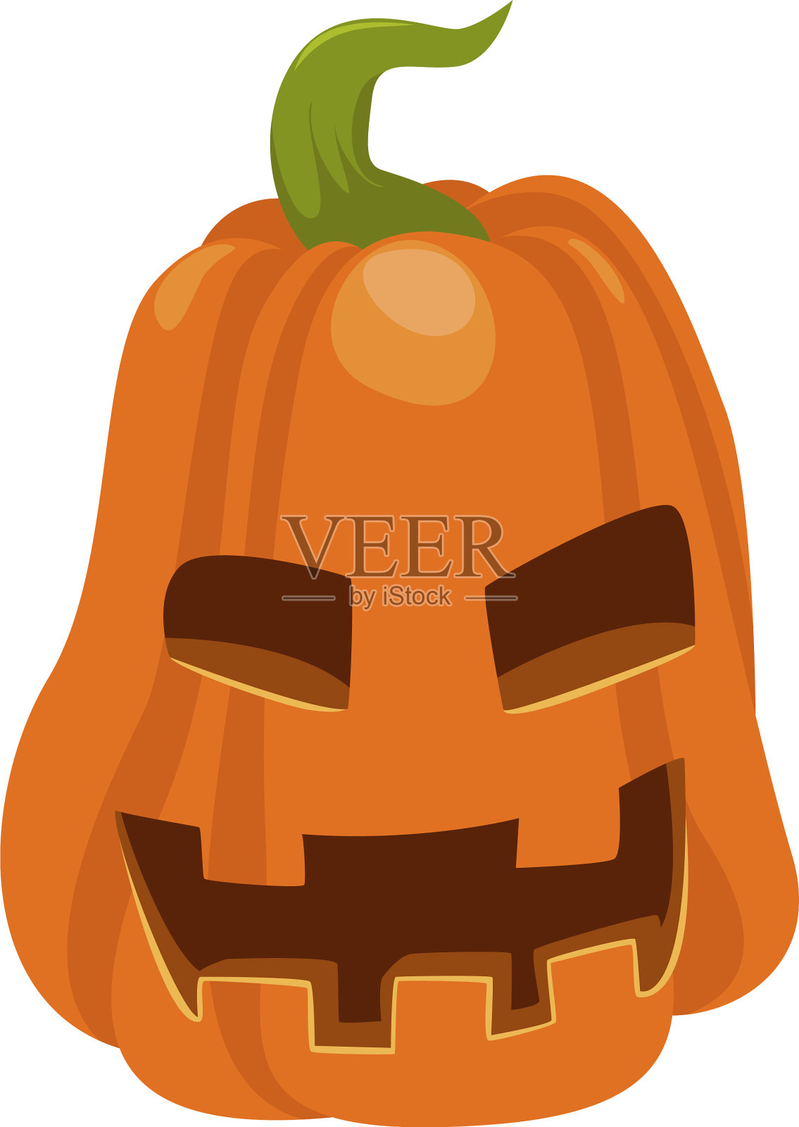 万圣节橙色南瓜图标秋季季节设计元素图片