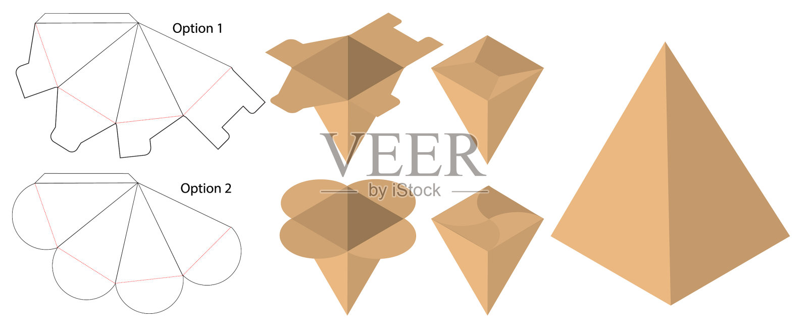 盒包装模切模板设计三维模型设计元素图片