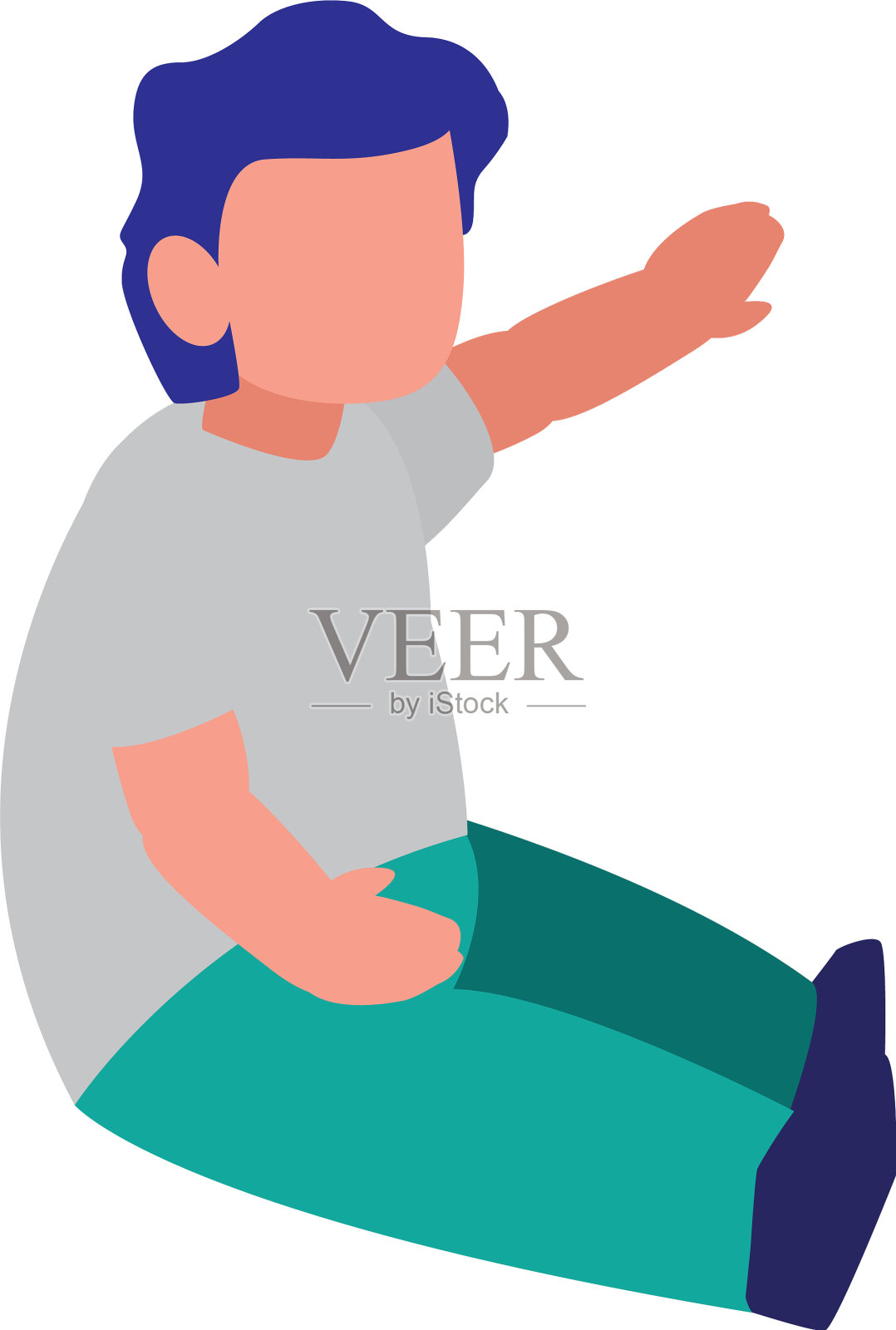 阿凡达男孩图标设计元素图片