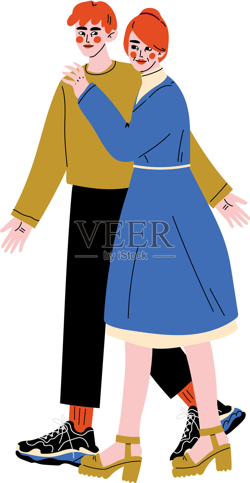 母亲和她的成年儿子妇女拥抱她的儿子设计元素图片