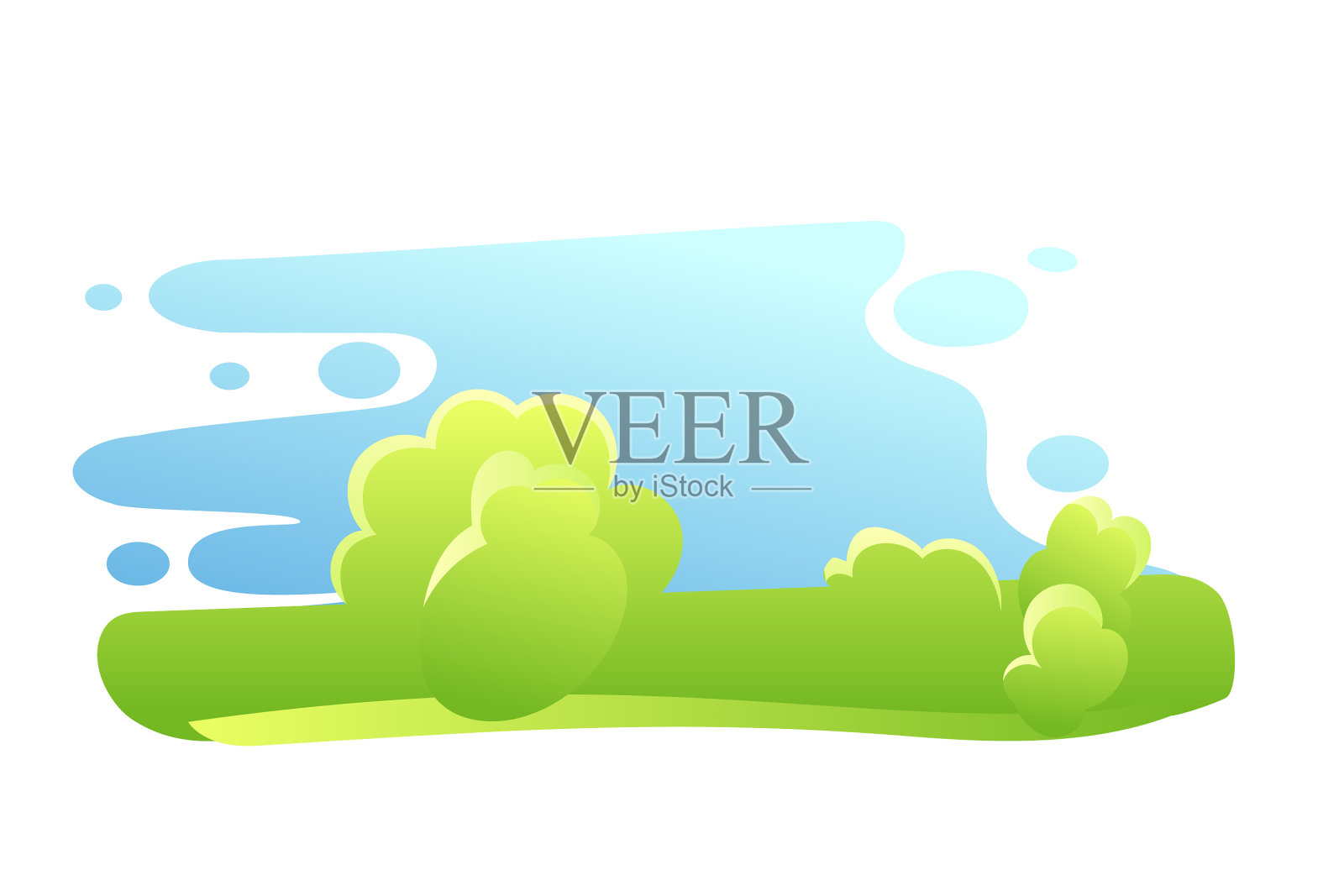 极简自然景观平台设计元素图片