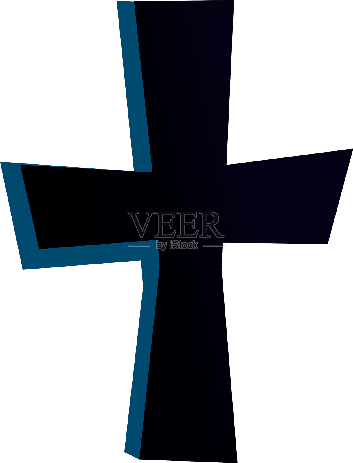 十字金属装饰孤立图标设计元素图片