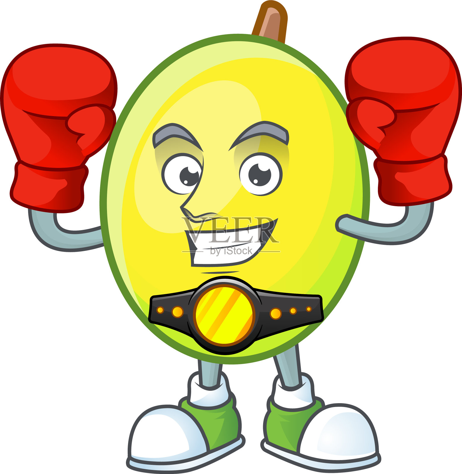 拳击gomortega水果卡通人物吉祥物设计元素图片
