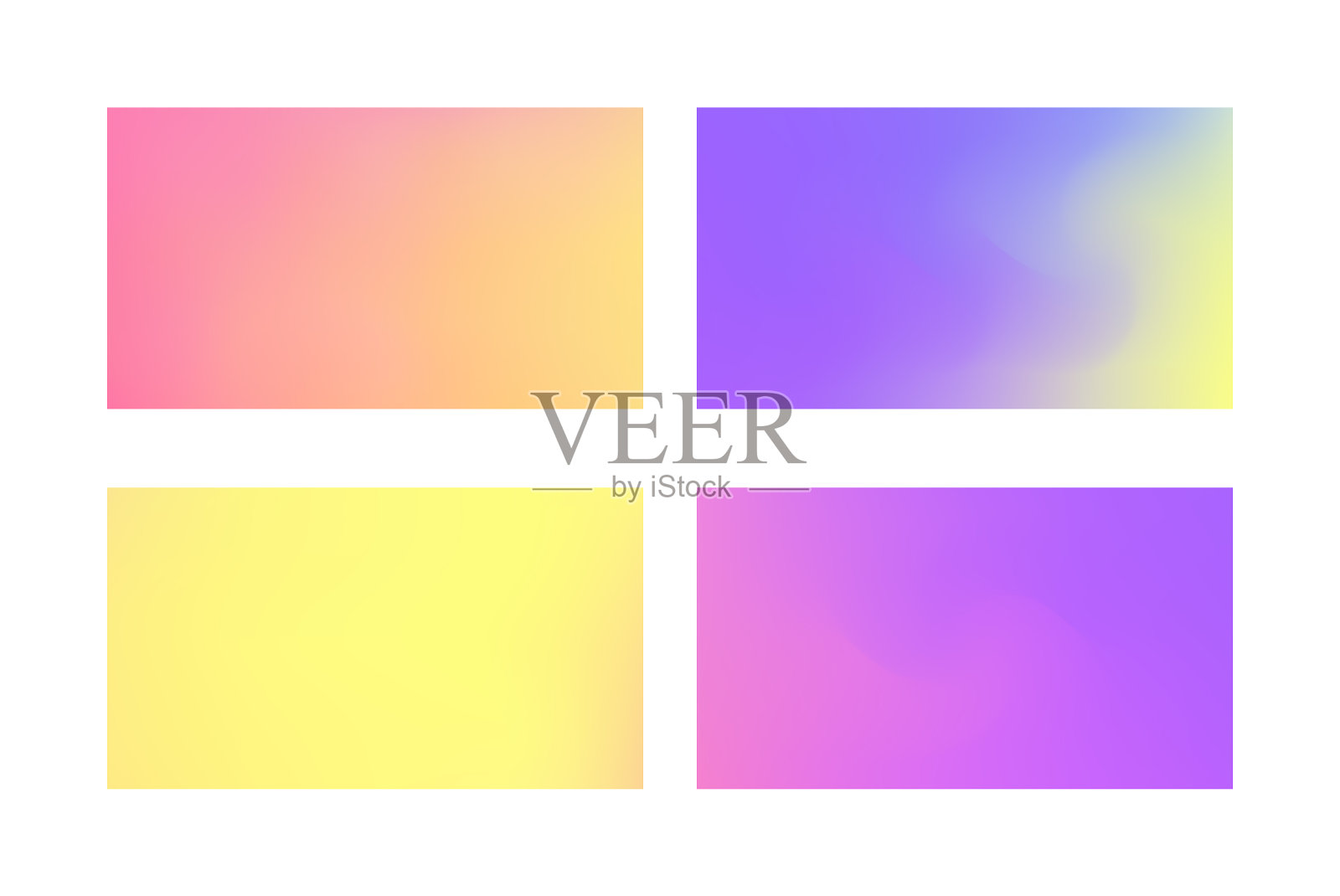 现代彩色流动海报设计模板素材