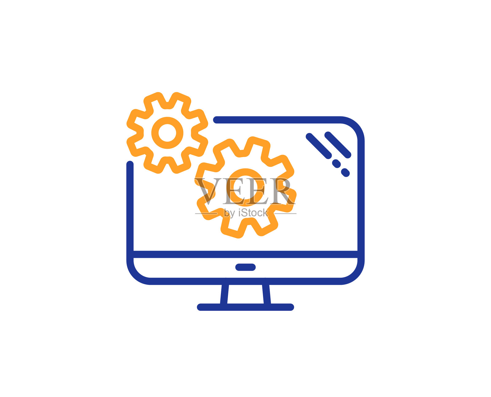 设置行图标齿轮工程工具标志设计元素图片