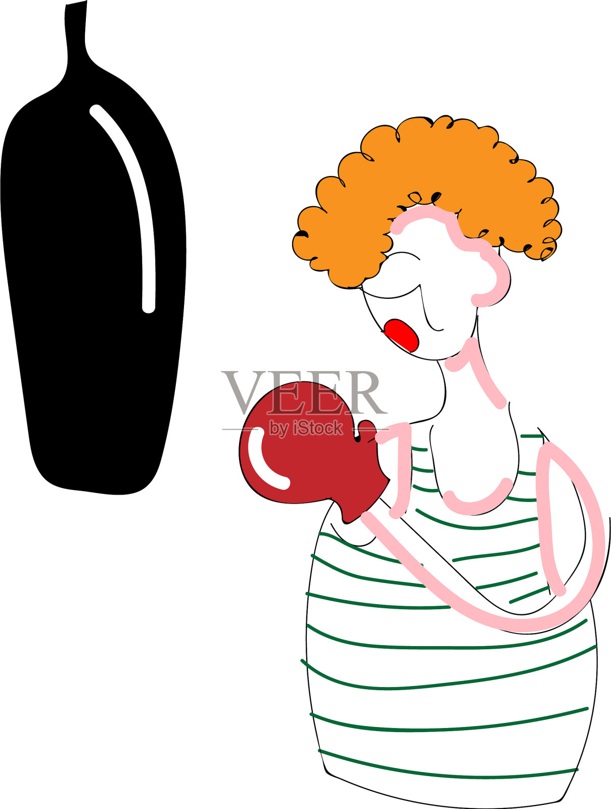 一个戴着红手套的拳击手设计元素图片