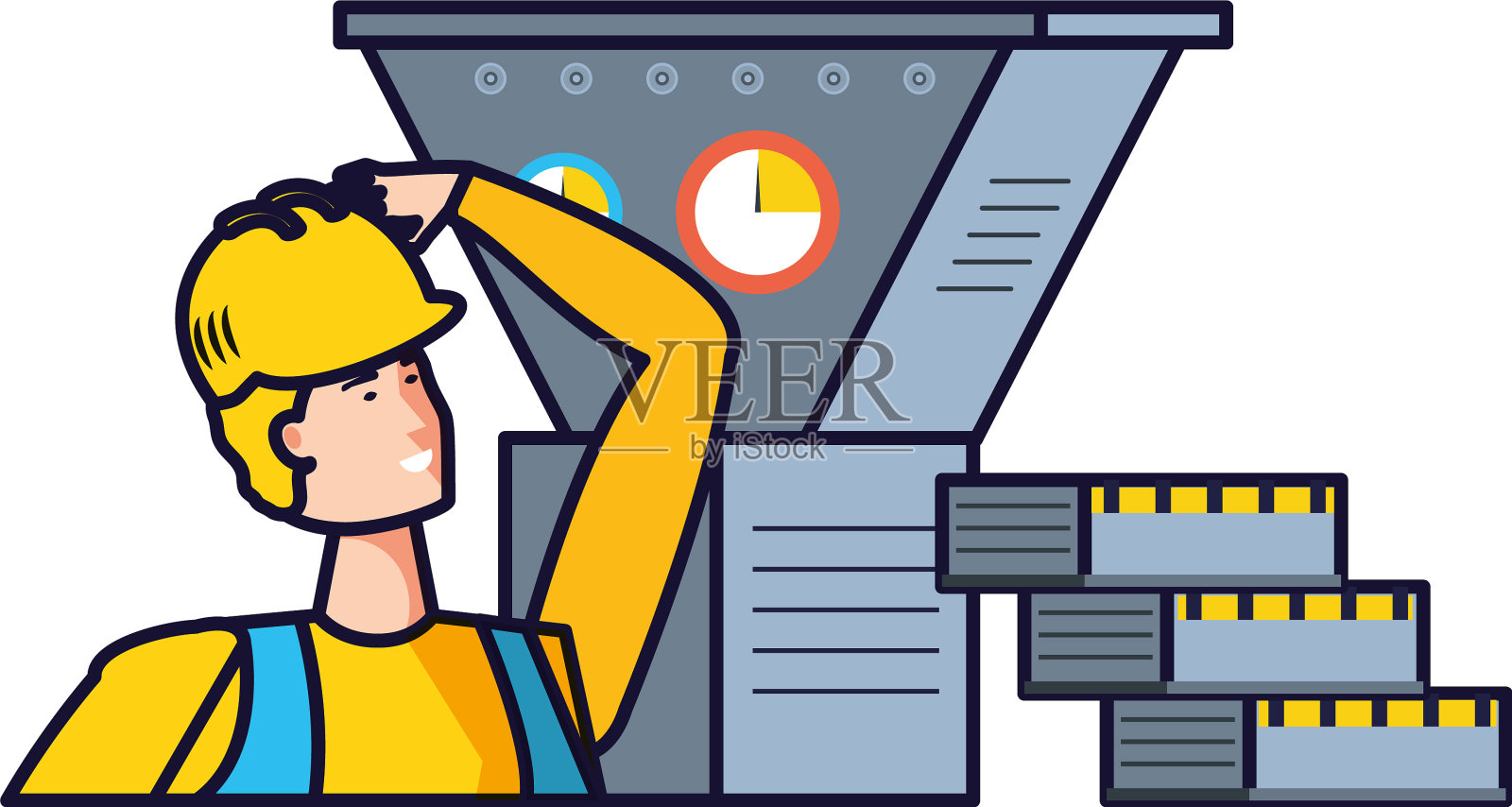 孤立的化身专业工作者设计设计元素图片