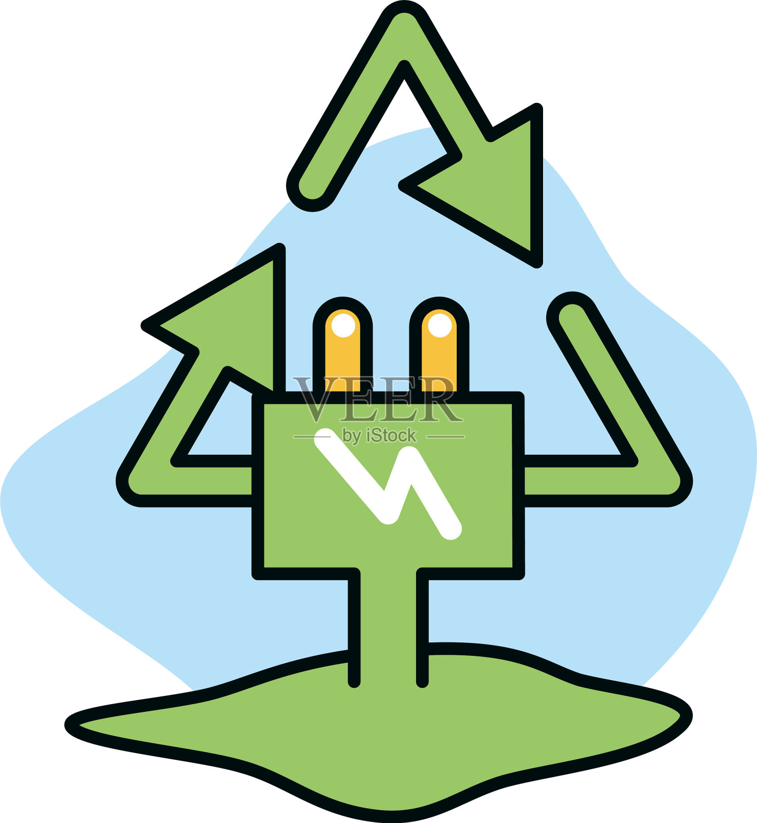 循环图标表示箭头设计元素图片