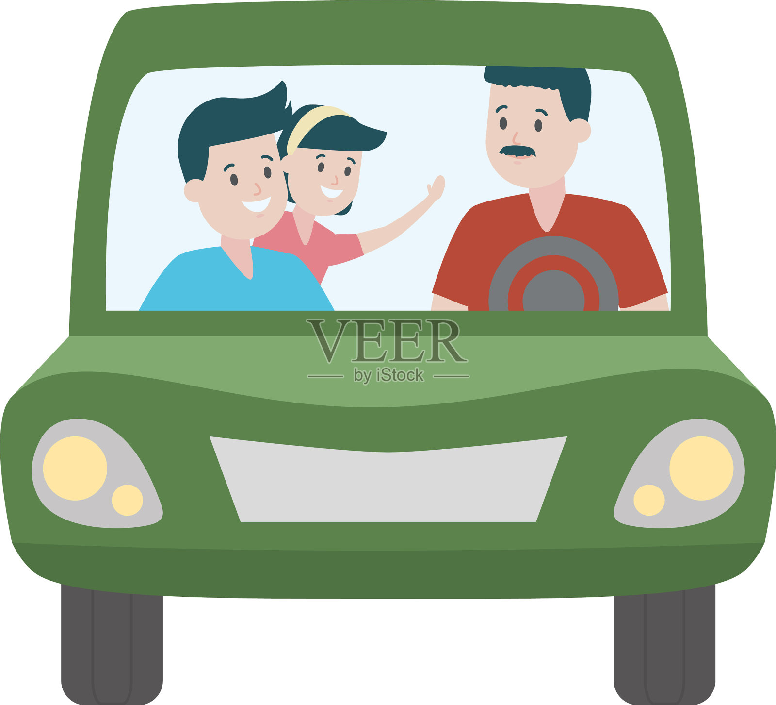 家庭汽车设计元素图片