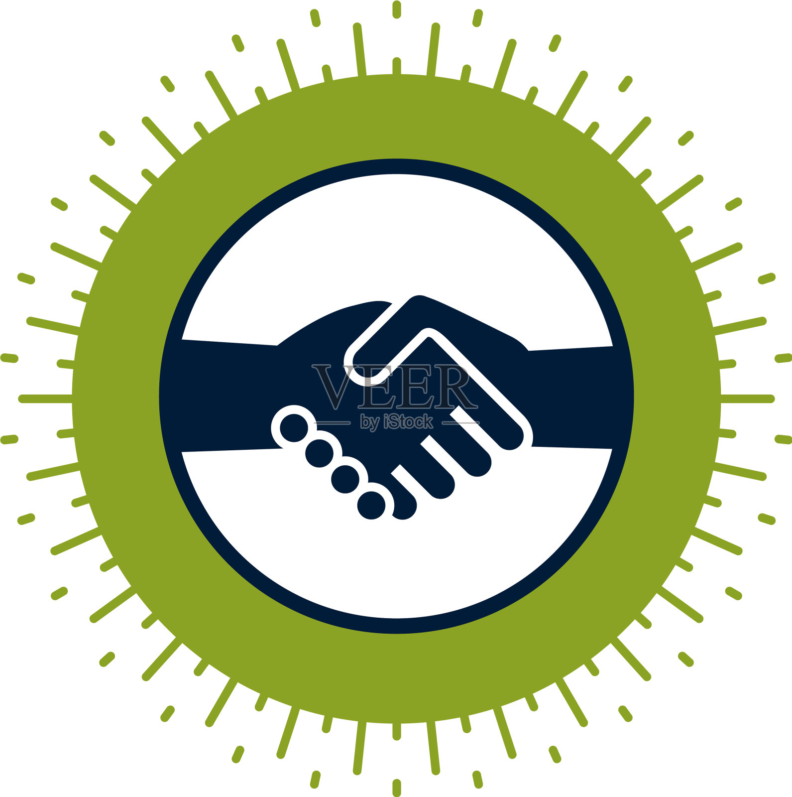 握手成交，友谊长存设计元素图片