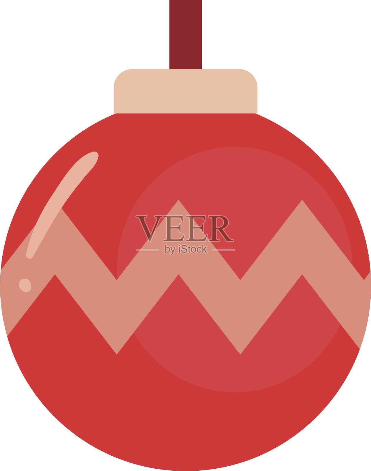 白色背景的圣诞球设计元素图片