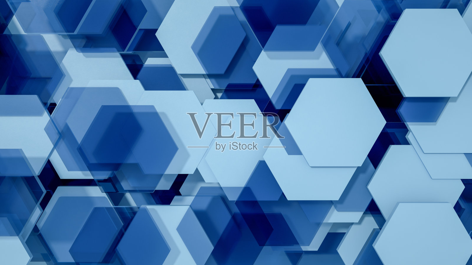 三维抽象六边形，蜂窝图案背景照片摄影图片