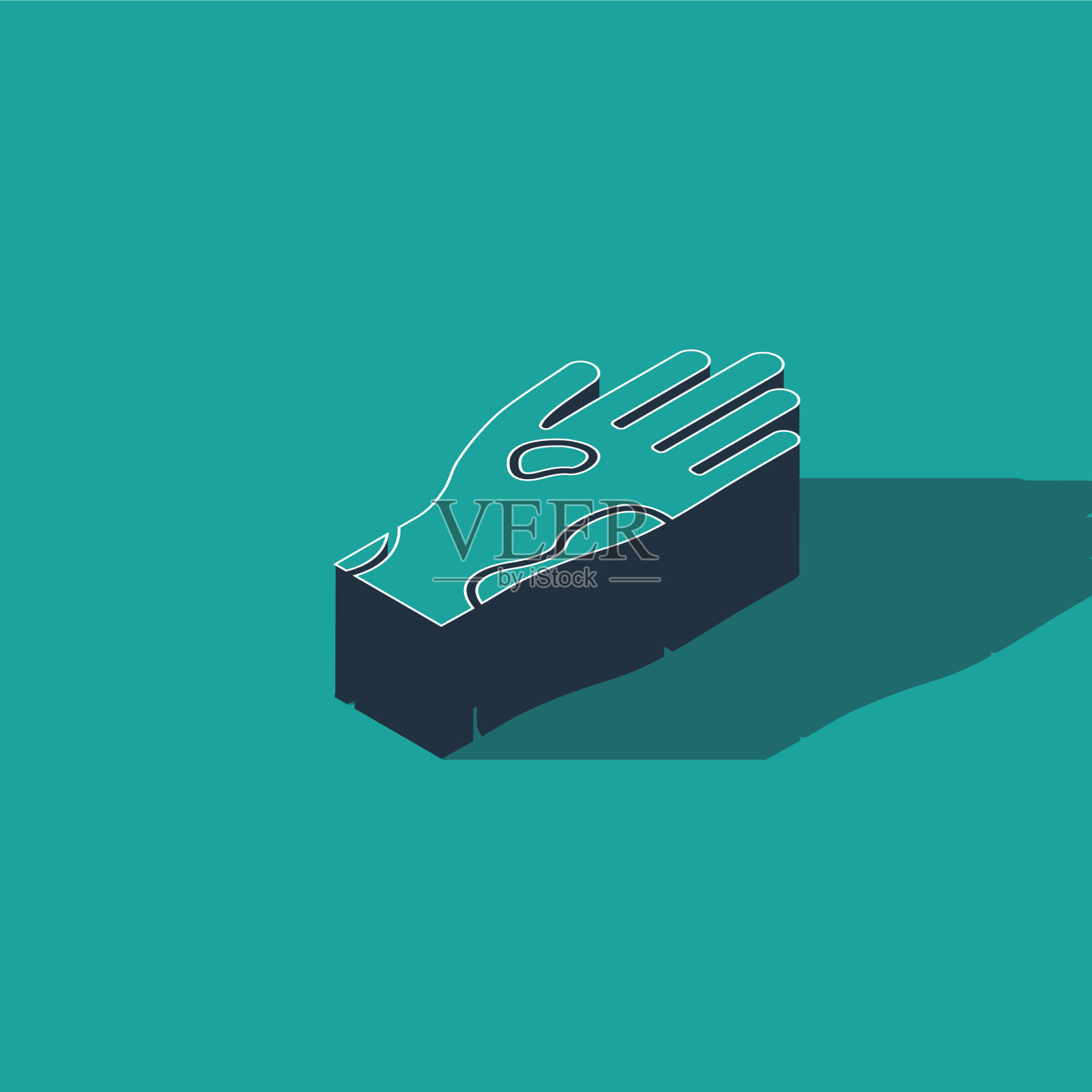 等长手与牛皮癣或湿疹图标插画图片素材