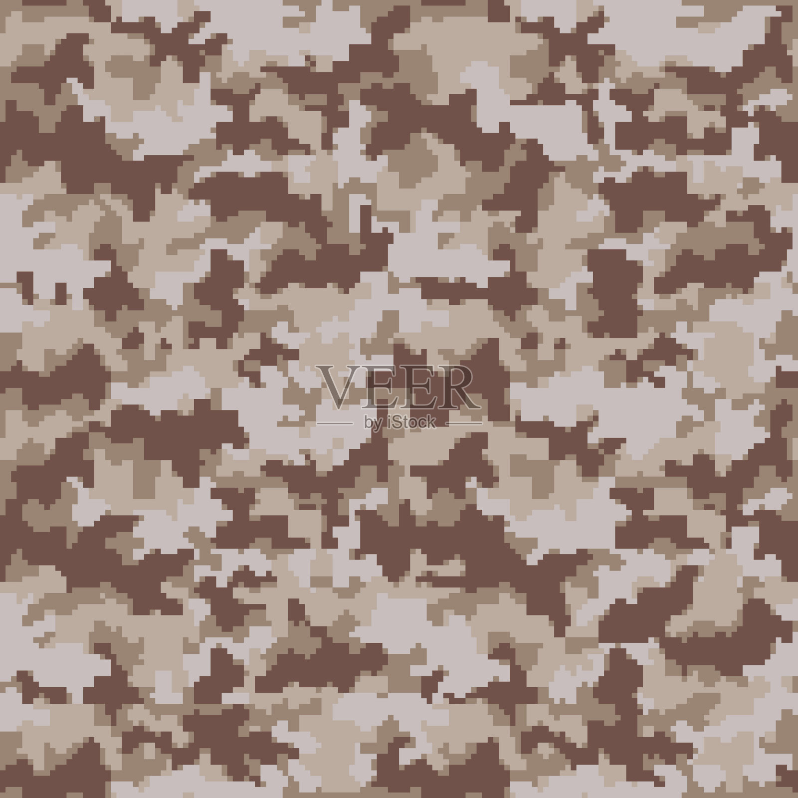 数字伪装无缝图案插画图片素材