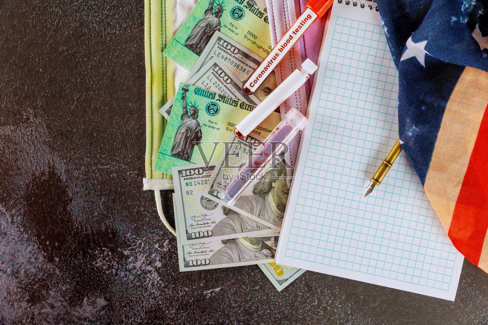 美国联邦现金激励新冠肺炎全球大流行封锁刺激方案财政救济方案政府照片摄影图片