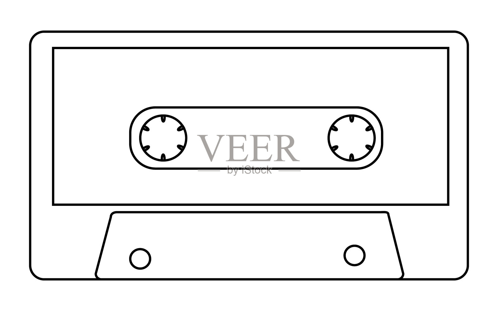 黑色和白色的轮廓古色古香设计元素图片