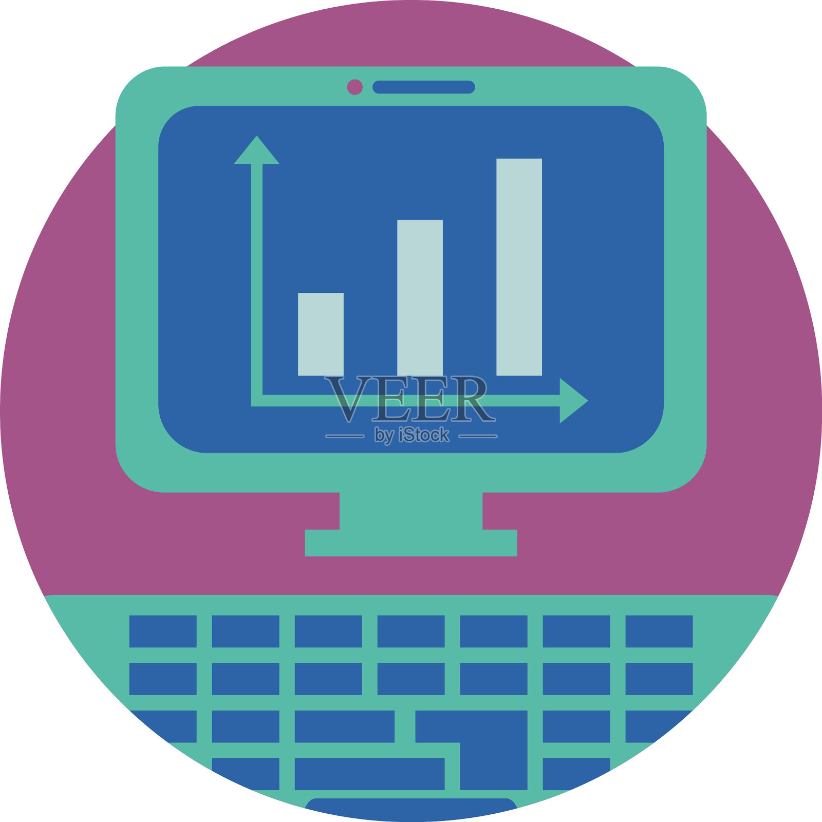 计算机设计中的孤立工作流设计元素图片