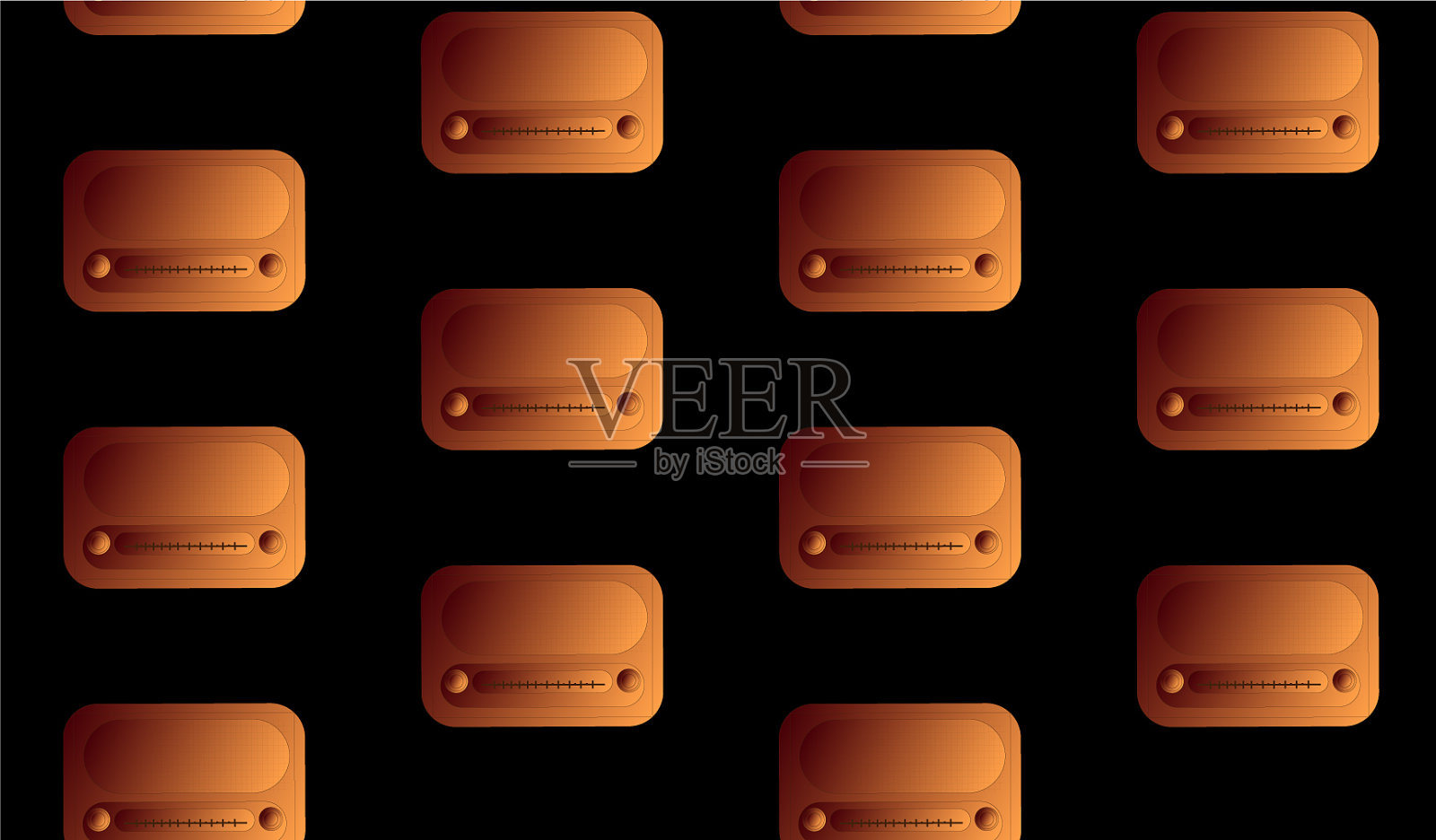 图案来自一个青铜的大体积复古插画图片素材