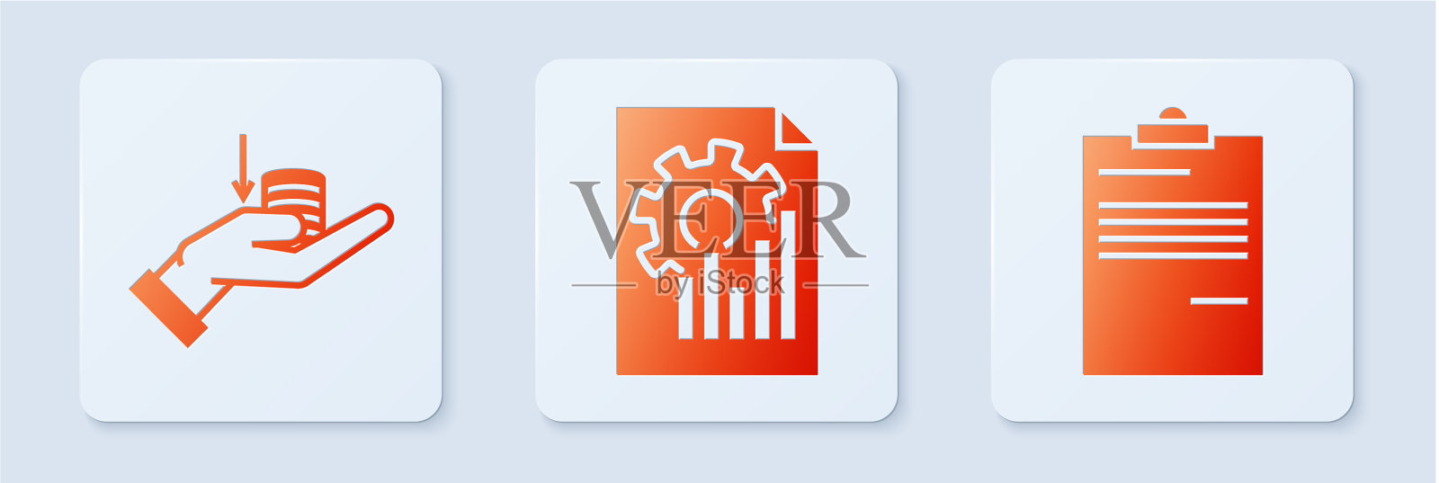 设置文件与图表钱在手边和图标素材