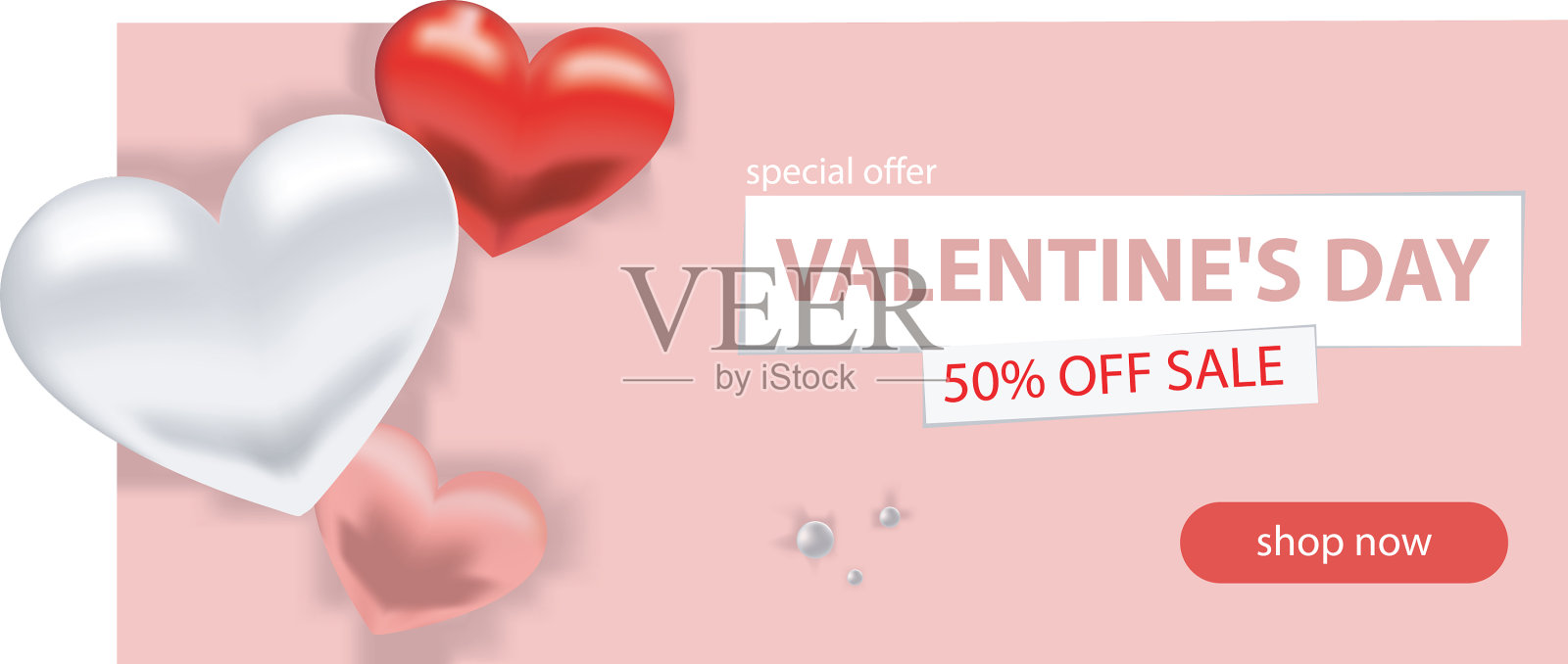 情人节促销背景浪漫插画图片素材