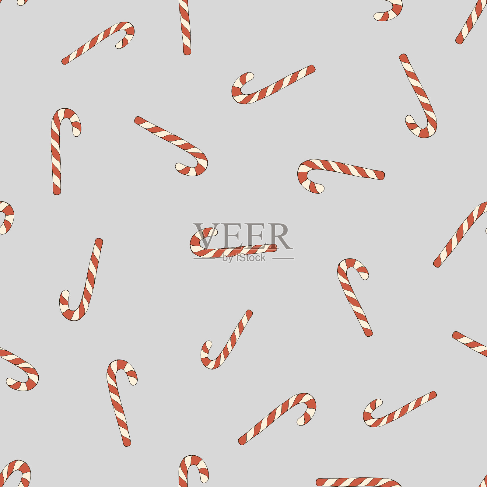 冬季四季无尽，质地五彩缤纷插画图片素材