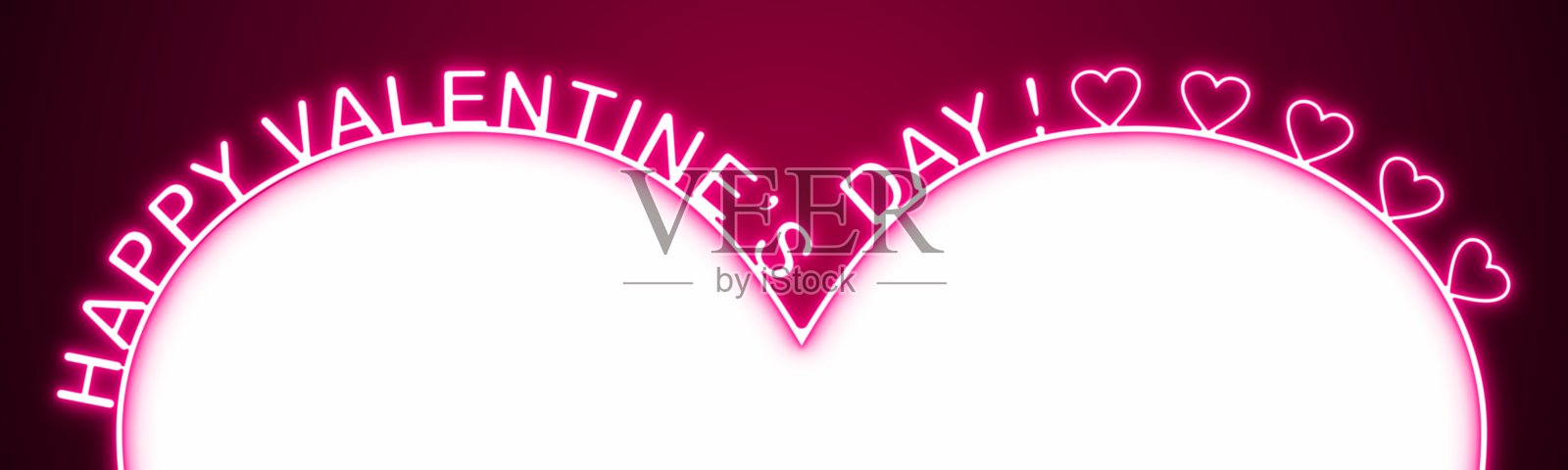 霓虹风格的情人节贺卡背景照片摄影图片