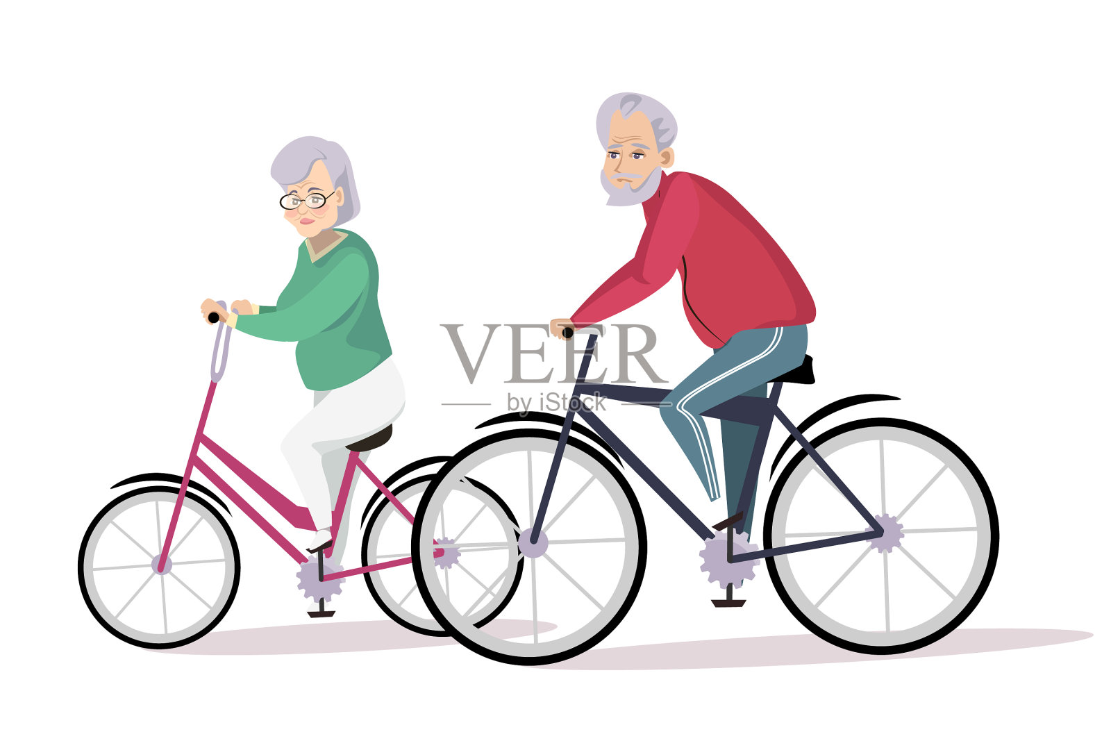 长者夫妇单车房设计元素图片