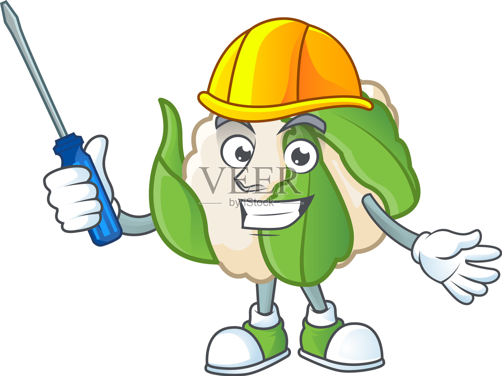 可爱又酷的汽车花椰菜登场了设计元素图片