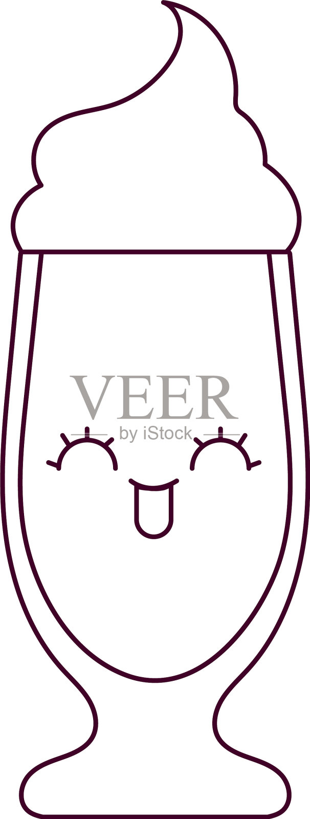 卡哇伊奶昔卡通设计设计元素图片