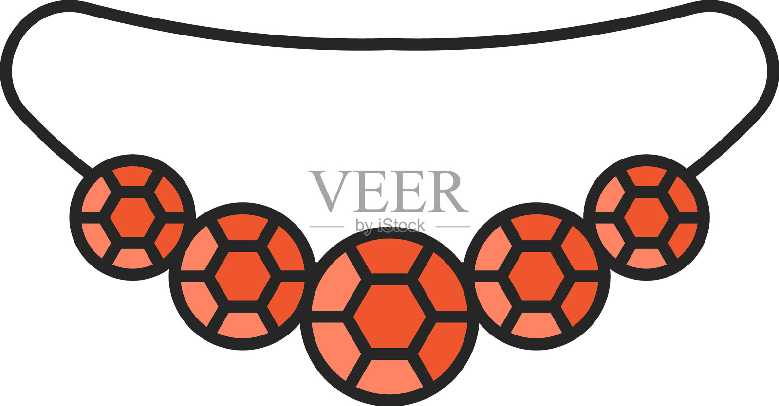 宝石项链颜色图标设计元素图片