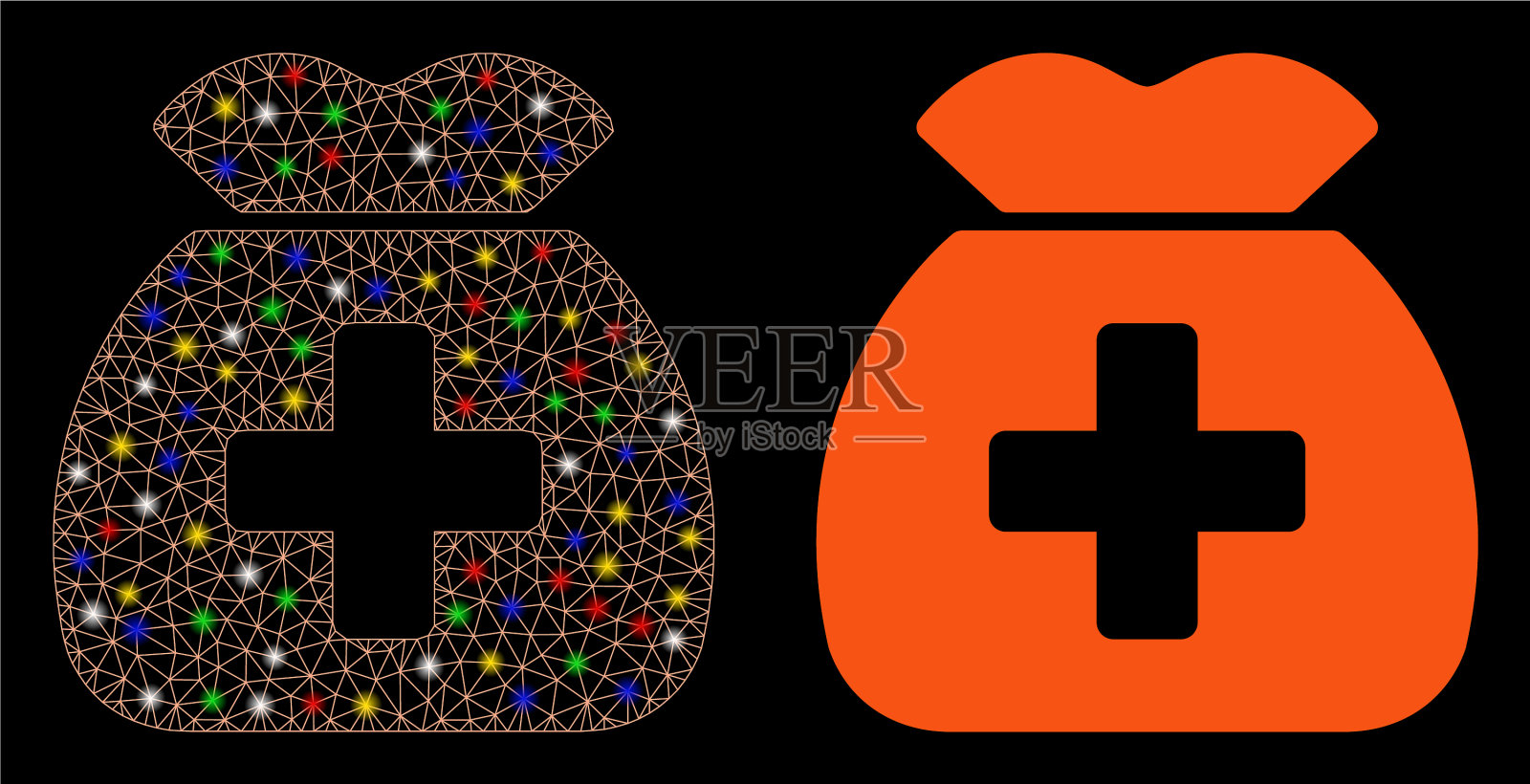 耀斑网网医疗资本基金图标用图标素材