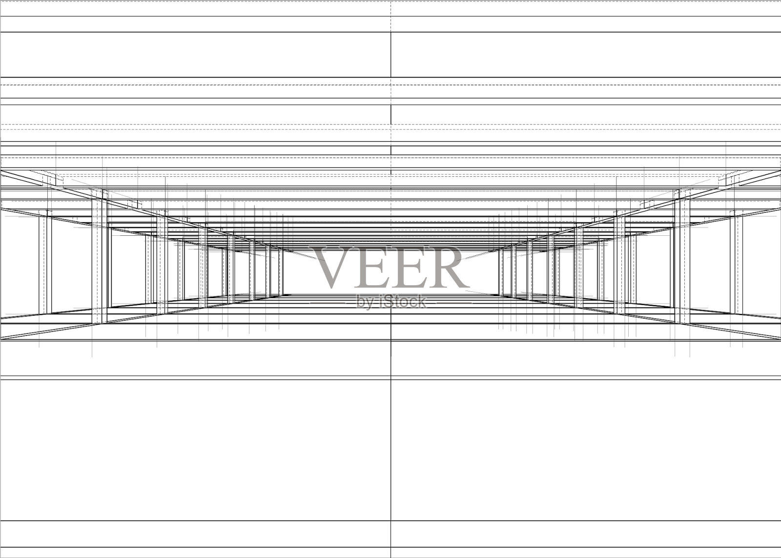画一座在建的房子插画图片素材