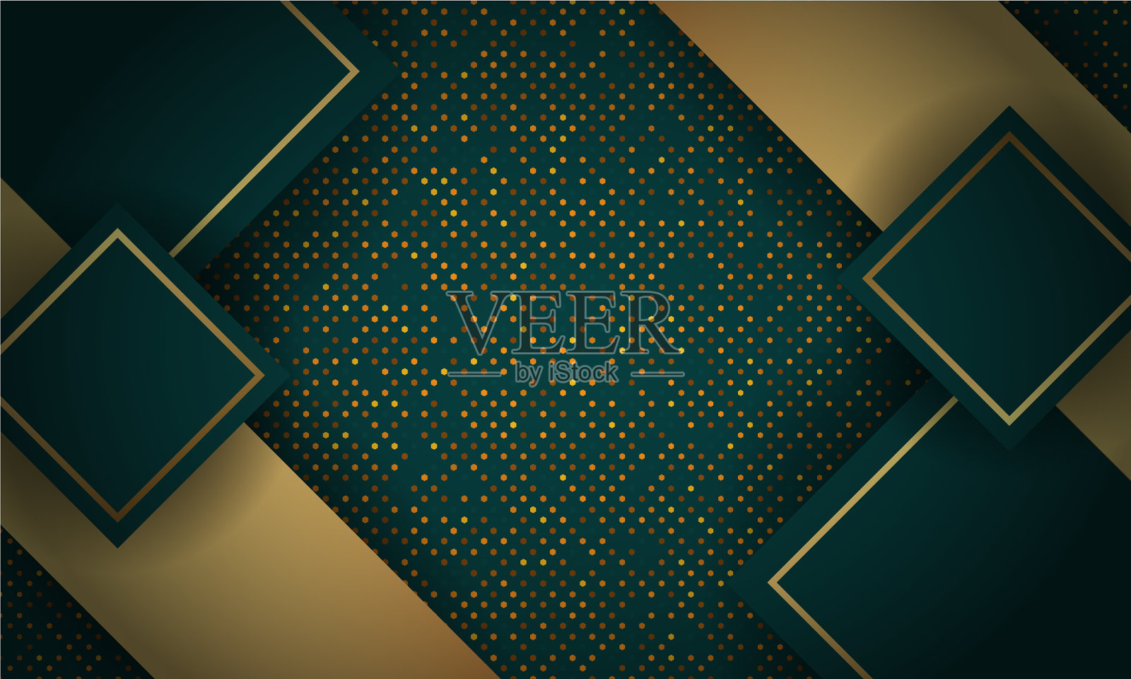 抽象豪华网格背景与六边形插画图片素材