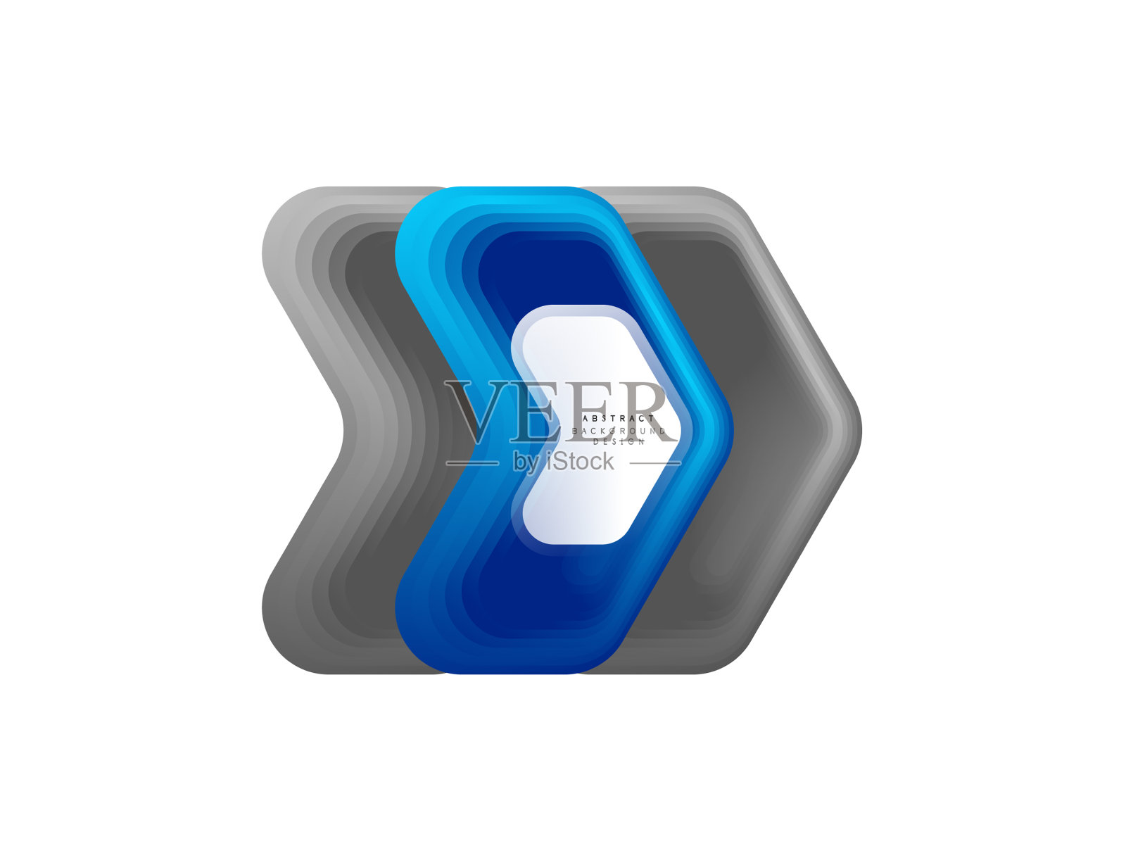 箭头几何横幅创建与混合设计元素图片