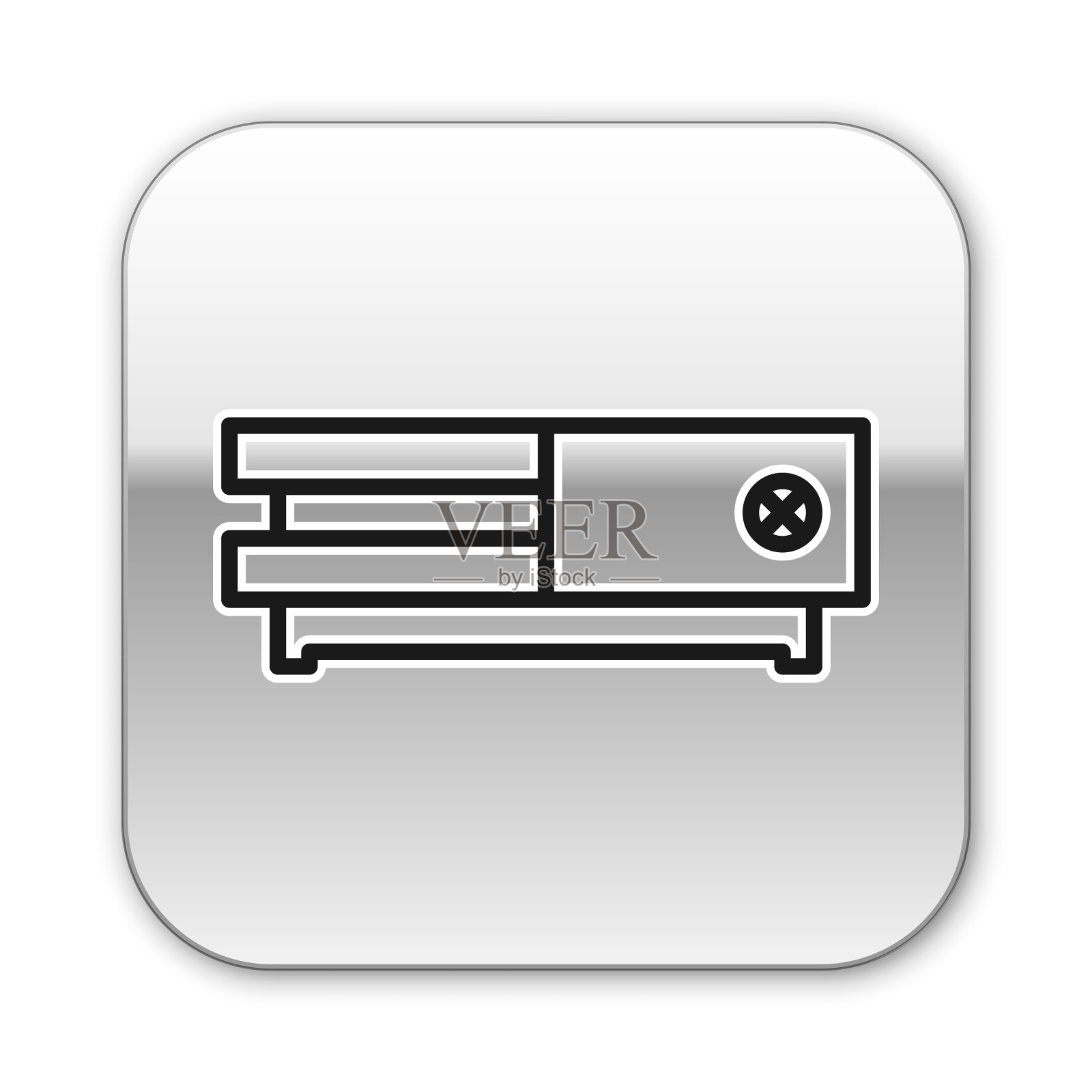 游戏控制台图标黑线隔离开图标素材