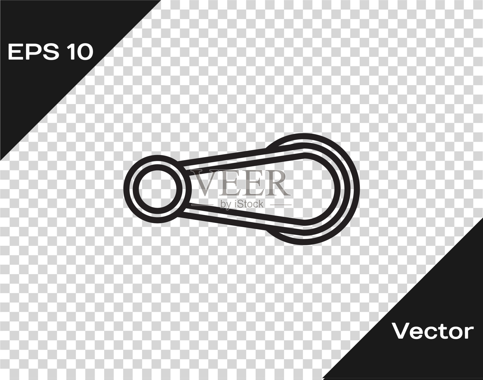 黑线车车门把手图标隔离上插画图片素材