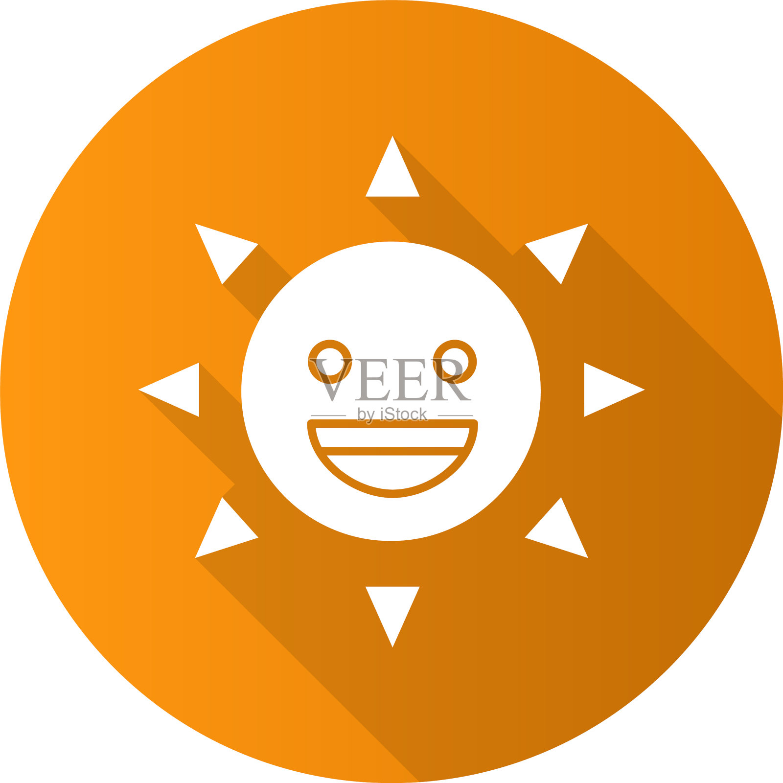 笑太阳笑扁设计长影字形设计元素图片