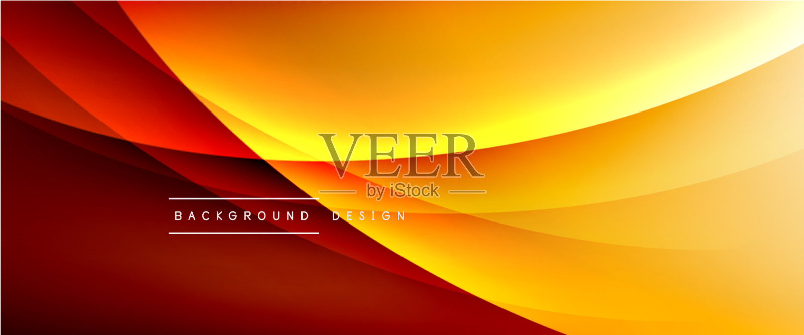 波浪液体风格的线条与阴影和灯光插画图片素材